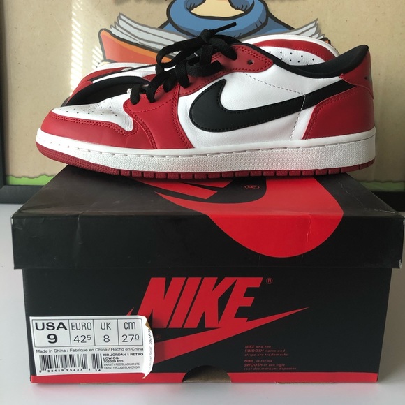 Nike Air Jordan 1 Low Chicago Size 9 VNDS - Picture 2 of 7